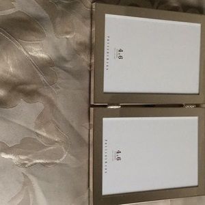 Sterling double picture frame